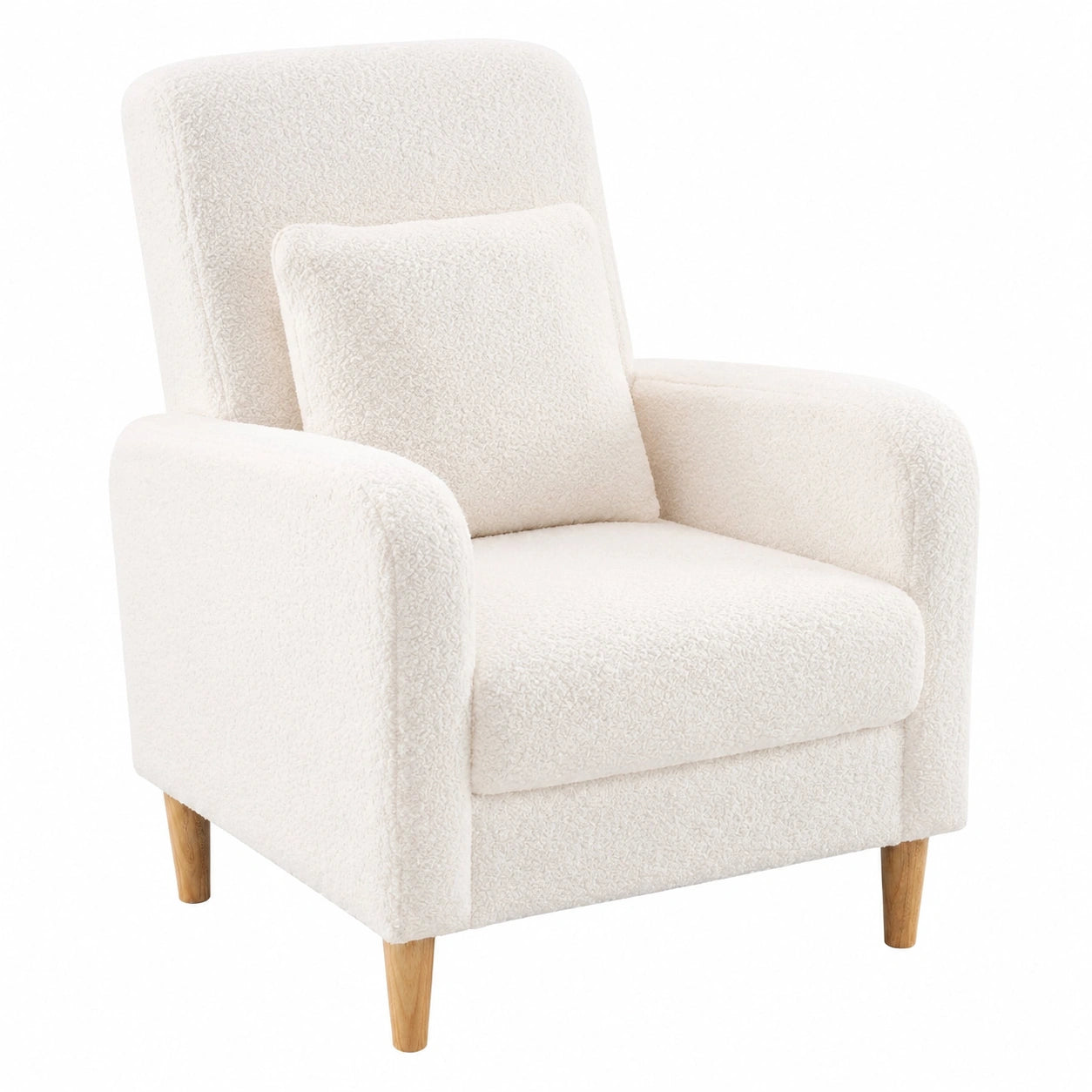 Poltrona Ergonomica COSTWAY con Cuscino Lombare e Gambe in Legno